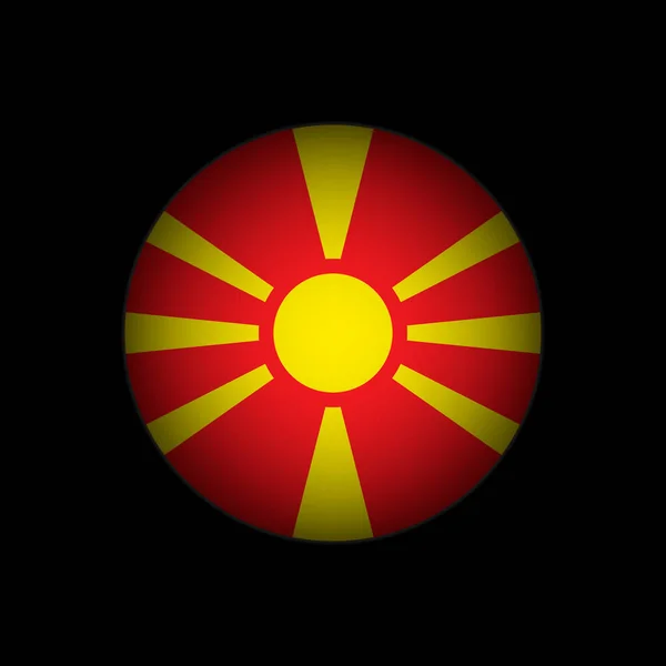 País Macedonia Del Norte Bandera Macedonia Del Norte Ilustración Vectorial — Archivo Imágenes Vectoriales