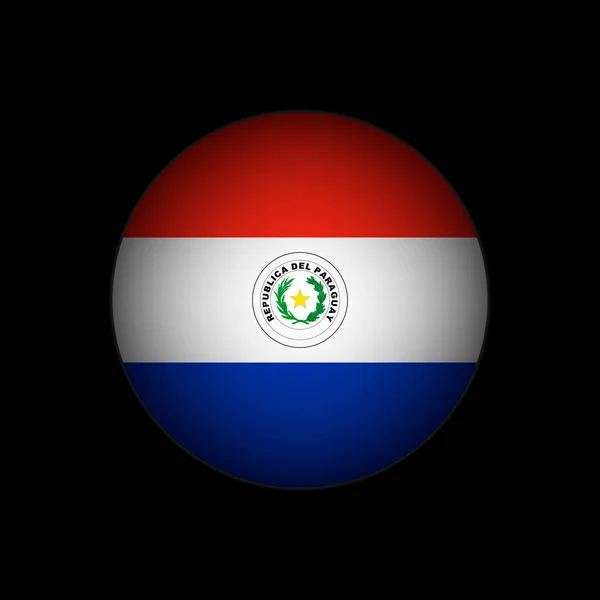 Land Paraguay Paraguay Flagga Vektorillustration — Stock vektor