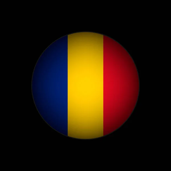 Land Rumänien Rumäniens Flagg Vektorillustration — Stock vektor