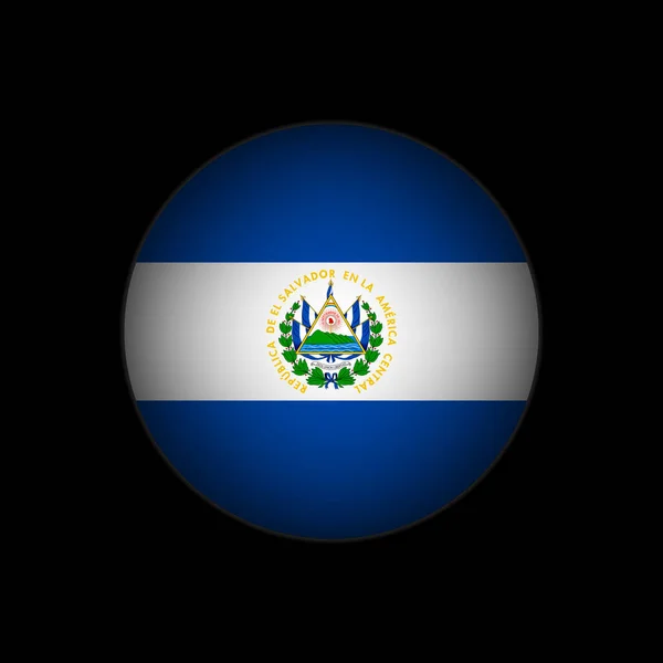 サルバドール国 サルバドールの旗 ベクターイラスト — ストックベクタ