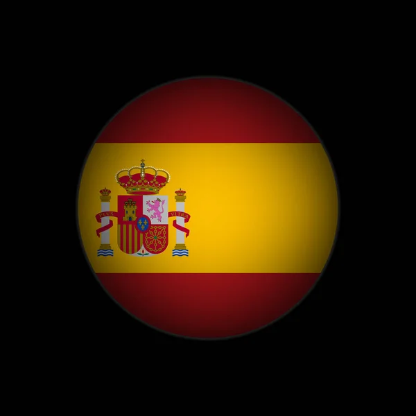 Kraj Hiszpania Hiszpańska Flaga Ilustracja Wektora — Wektor stockowy