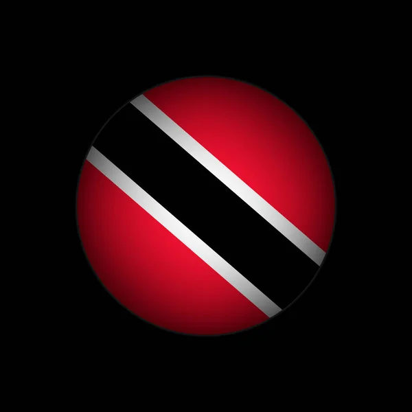 Country Trinidad Och Tobago Trinidad Och Tobago Flagga Vektorillustration — Stock vektor