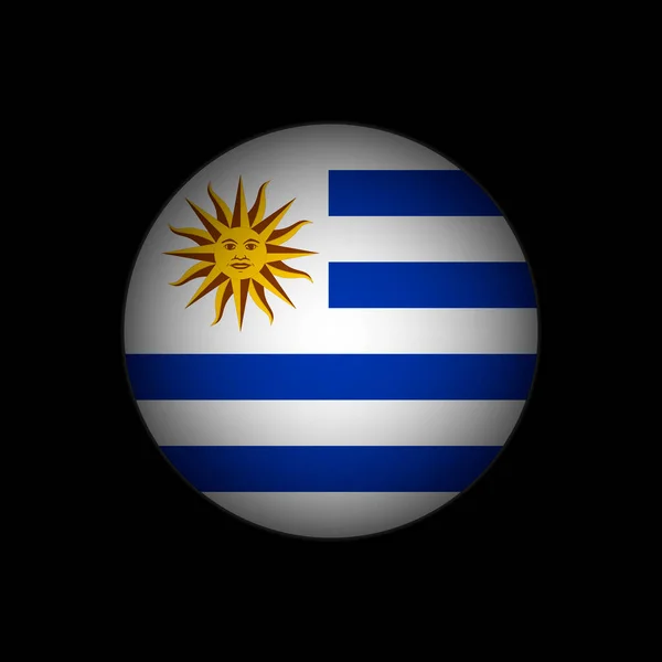 País Uruguay Bandera Uruguay Ilustración Vectorial — Archivo Imágenes Vectoriales