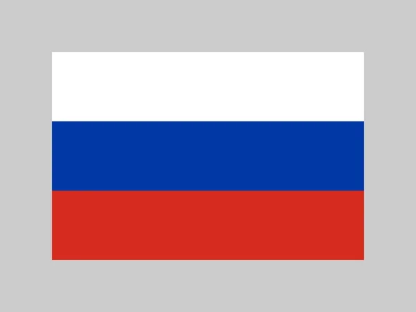 Oroszország Zászló Hivatalos Színek Arányok Vektorillusztráció — Stock Vector