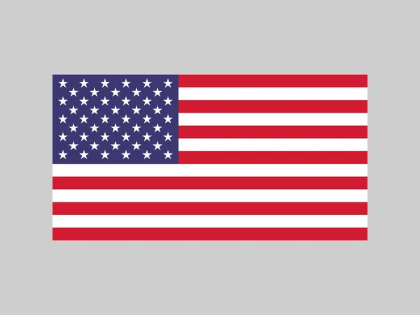 Usa Flag Official Colors Proportion Vector Illustration — стоковый вектор