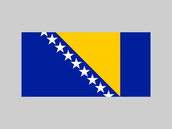Bandiera Bosnia Erzegovina Colori Ufficiali Proporzione Illustrazione Vettoriale — Vettoriale Stock
