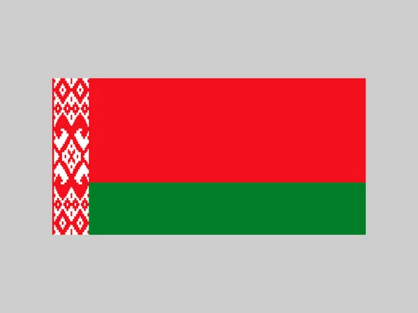 Belarus Flag Official Colors Proportion Vector Illustration — Vector de stock