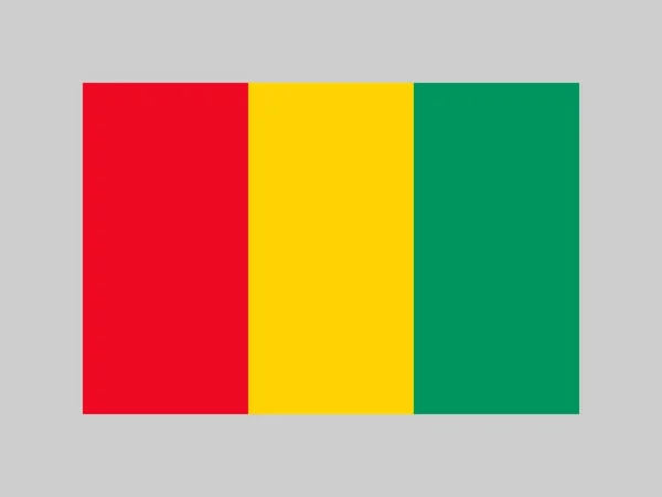 Guinea Flag Official Colors Proportion Vector Illustration — Wektor stockowy