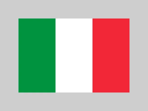 Italy Flag Official Colors Proportion Vector Illustration — ストックベクタ