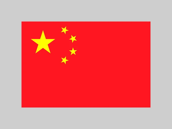 China Flag Official Colors Proportion Vector Illustration — Vector de stock