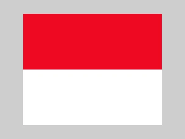 Monaco Flag Official Colors Proportion Vector Illustration — Image vectorielle