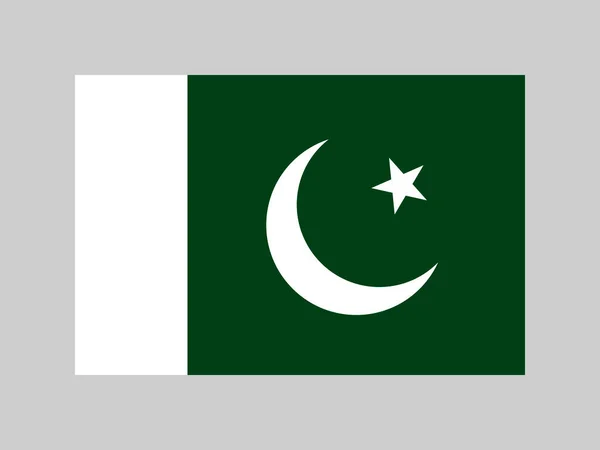 Pakistaanse Vlag Officiële Kleuren Proportie Vectorillustratie — Stockvector