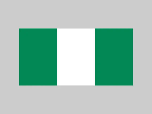 Nigeria Flag Official Colors Proportion Vector Illustration — Wektor stockowy