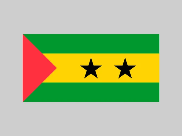 Sao Tome Principe Flag Official Colors Proportion Vector Illustration — Image vectorielle