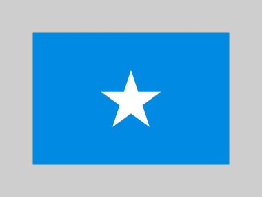 Somali Adaları bayrağı, resmi renkler ve oranlar. Vektör illüstrasyonu.