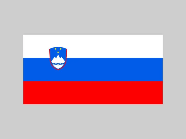 Szlovénia Zászló Hivatalos Színek Arányok Vektorillusztráció — Stock Vector