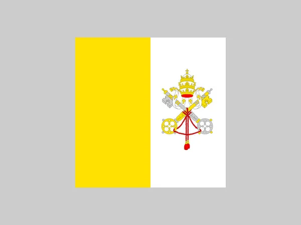 Vatikánská Městská Vlajka Oficiální Barvy Proporce Vektorová Ilustrace — Stockový vektor