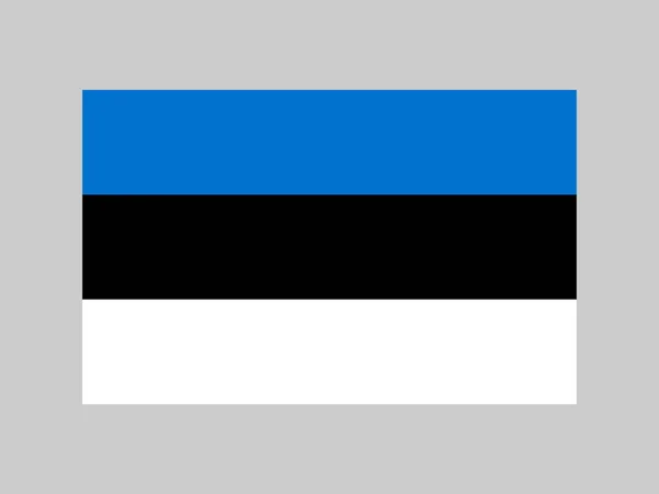 Estonia Flag Official Colors Proportion Vector Illustration — Vettoriale Stock