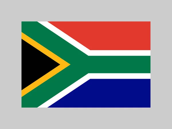 South Africa Flag Official Colors Proportion Vector Illustration — ストックベクタ