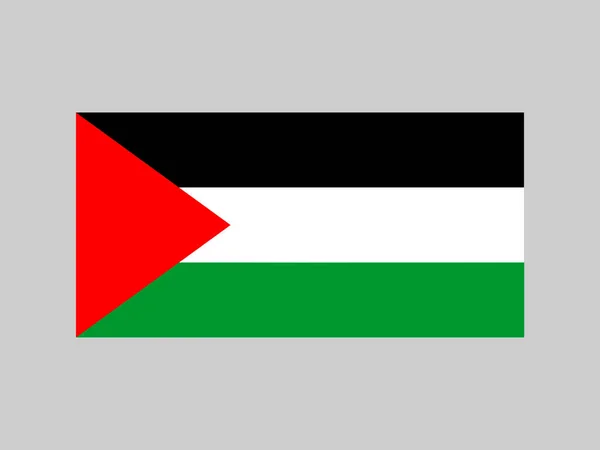 Palestine Flag Official Colors Proportion Vector Illustration — Stockvector