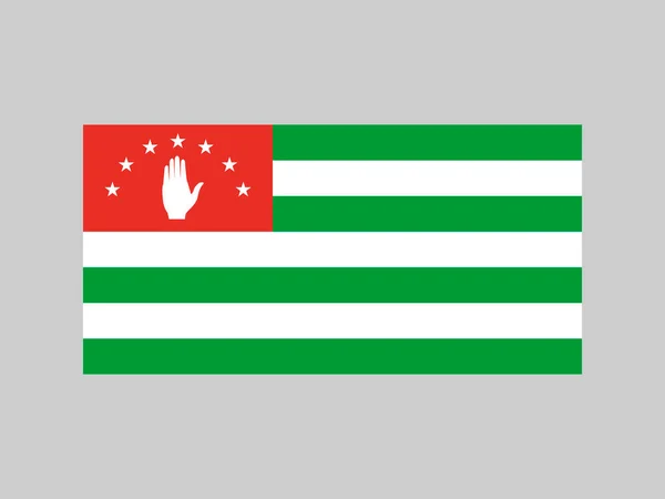 Republic Abkhazia Flag Official Colors Proportion Vector Illustration — Stok Vektör