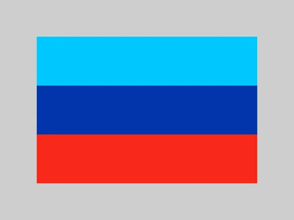 Luhansk Republic Flag Official Colors Proportion Vector Illustration — Vettoriale Stock