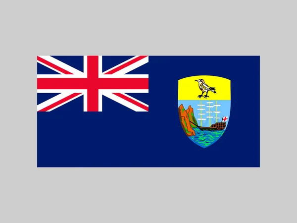 Saint Helena Ascension Tristan Cunha Flag Official Colors Proportion Vector — 스톡 벡터