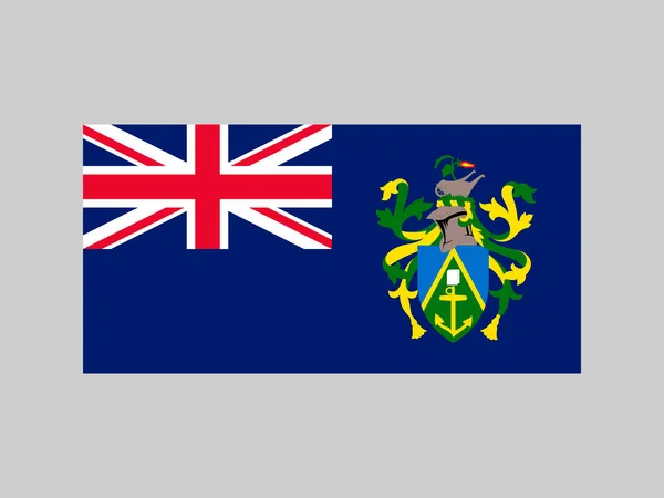 Pitcairn Islands Flag Official Colors Proportion Vector Illustration — Vetor de Stock