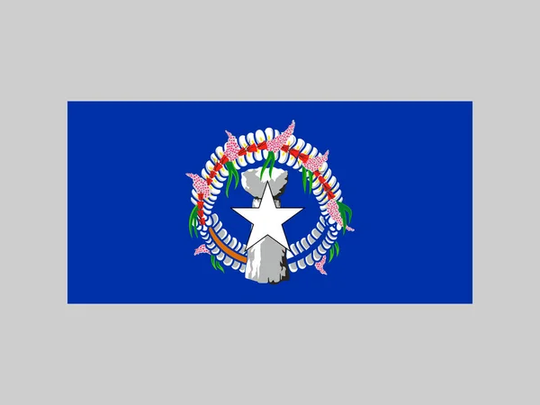 Northern Mariana Islands Flag Official Colors Proportion Vector Illustration — Vettoriale Stock