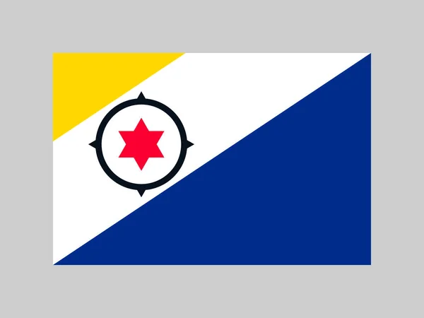 Bonaire Flag Official Colors Proportion Vector Illustration — Διανυσματικό Αρχείο