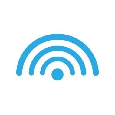 Kablosuz ve kablosuz ağ ikonu. Wi fi sinyal simgesi.