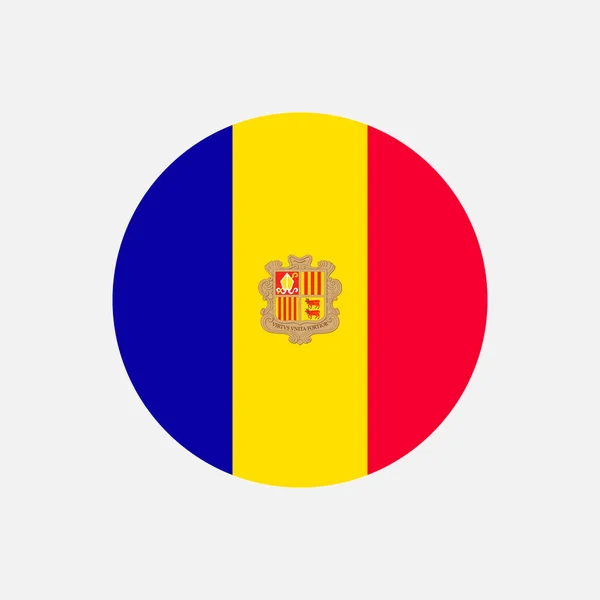 Land Andorra Andorra Vlag Vectorillustratie — Stockvector