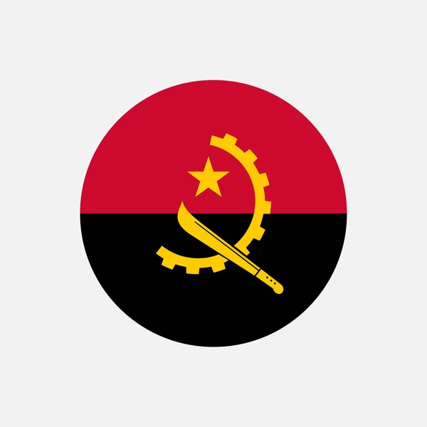 Ország Angola Angola Zászló Vektorillusztráció — Stock Vector