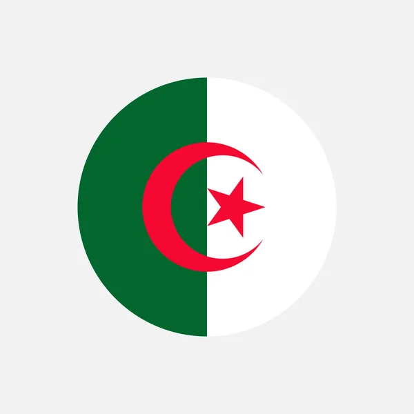 Land Algeriet Algeriets Flagg Vektorillustration — Stock vektor