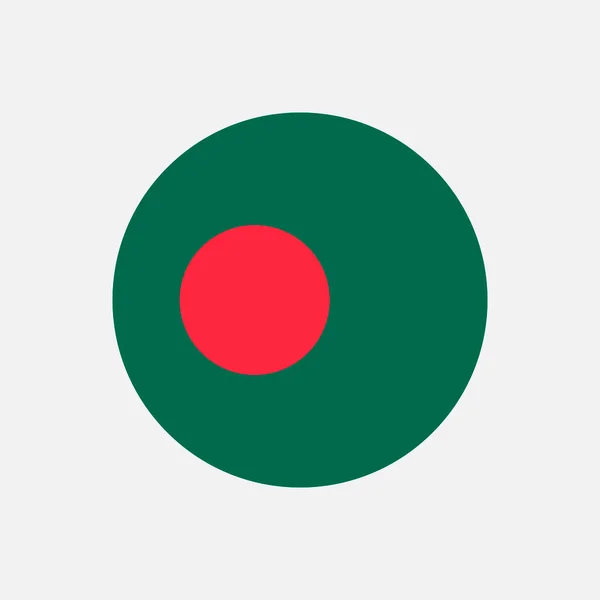 País Bangladesh Bandeira Bangladesh Ilustração Vetorial — Vetor de Stock