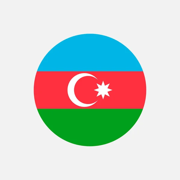 Země Ázerbájdžán Ázerbájdžánská Vlajka Vektorová Ilustrace — Stockový vektor