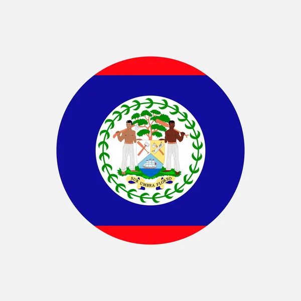 Land Belize Belize Vlag Vectorillustratie — Stockvector