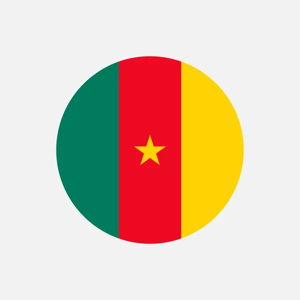 Χώρα Καμερούν Σημαία Καμερούν Εικονογράφηση Διανύσματος — Διανυσματικό Αρχείο