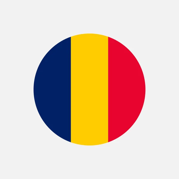 Landet Tchad Tchads Flagga Vektorillustration — Stock vektor