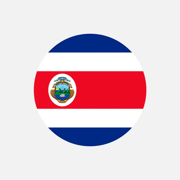 País Costa Rica Bandera Costa Rica Ilustración Vectorial — Vector de stock