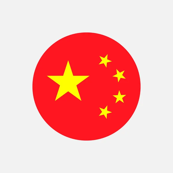 País China Bandera China Ilustración Vectorial — Vector de stock