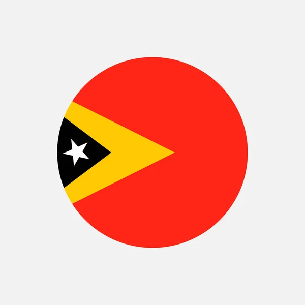 Pays Timor Oriental Drapeau Timor Oriental Illustration Vectorielle — Image vectorielle