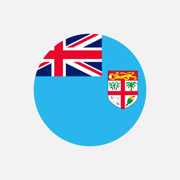 Land Fiji Fiji Vlag Vectorillustratie — Stockvector