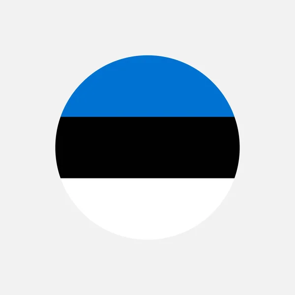 País Estónia Bandeira Estónia Ilustração Vetorial —  Vetores de Stock