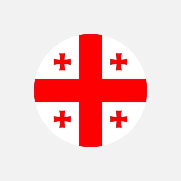 Paese Georgia Bandiera Georgia Illustrazione Vettoriale — Vettoriale Stock
