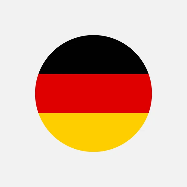 Land Deutschland Deutschland Fahne Vektorillustration — Stockvektor