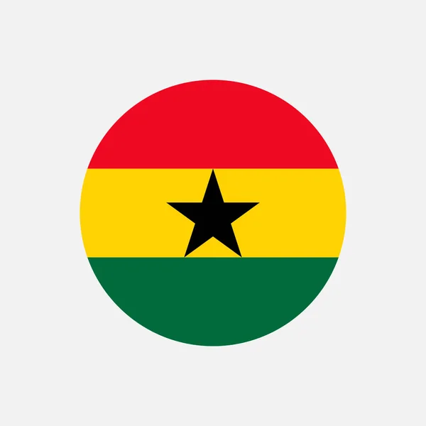 País Ghana Bandera Ghana Ilustración Vectorial — Vector de stock