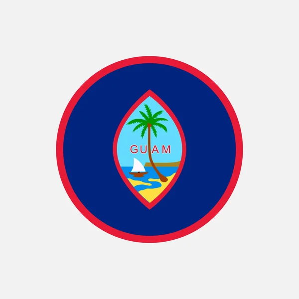 Country Guam Bandeira Guam Ilustração Vetorial — Vetor de Stock