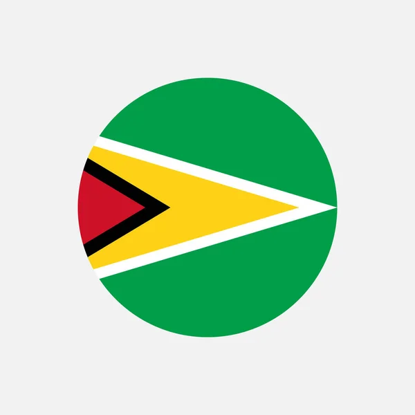 ガイアナ国 ガイアナの旗だ ベクターイラスト — ストックベクタ