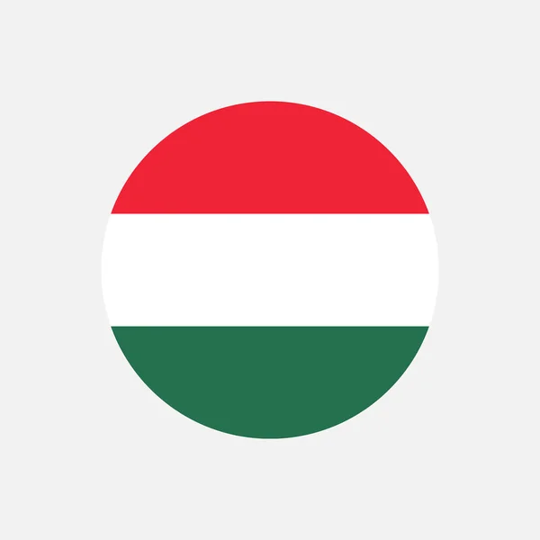 Land Ungarn Ungarn Flagge Vektorillustration — Stockvektor